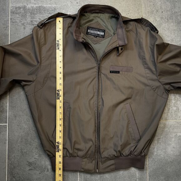 Vintage Members Only Bomber Jacket - Taupe - 44L - Picture 5 of 12